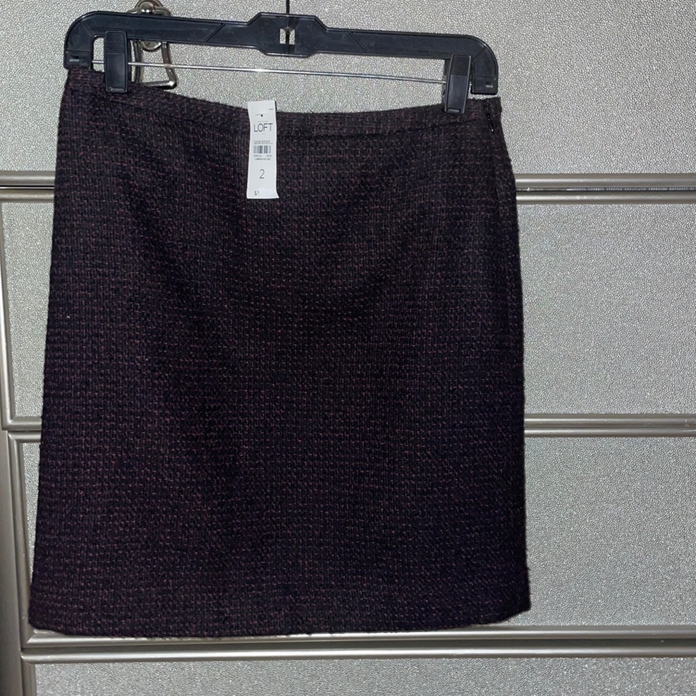Black/ pink wool winter loft skirt